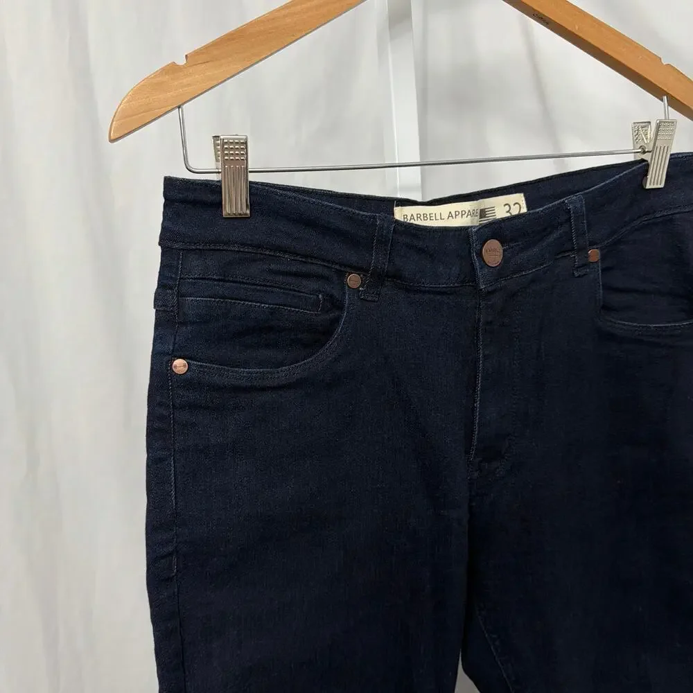 Barbell Apparel Jeans Mens Athletic Fit 32 x 29 Stretch Denim - Picture 7 of 11